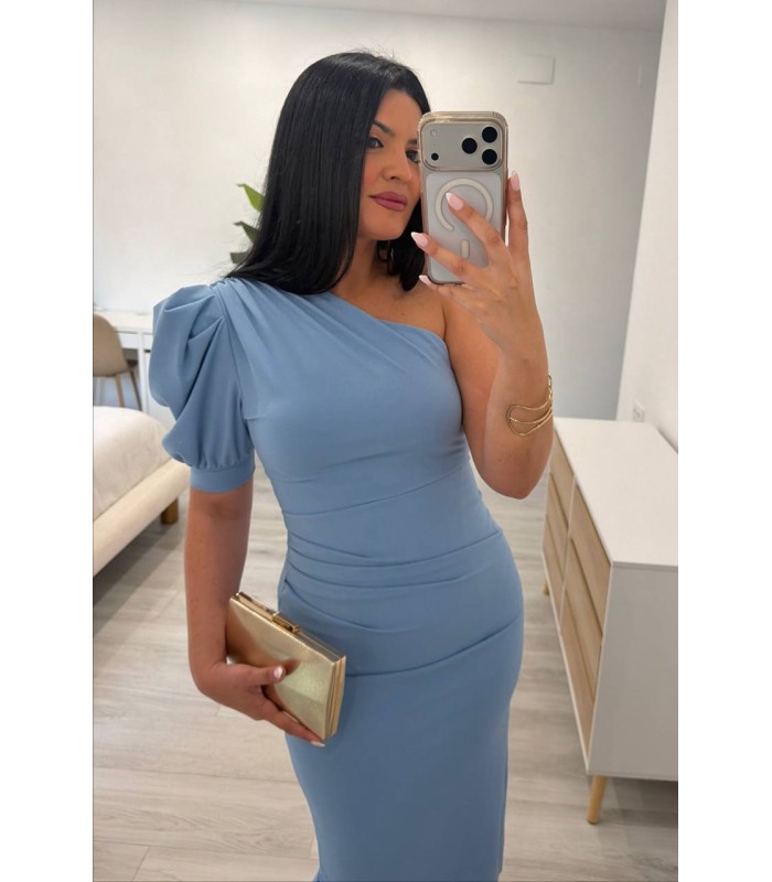 Vestido Leity celeste