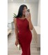 Vestido Clara rojo