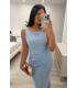 Vestido Clara celeste