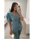 Traje chaqueta mangas verde