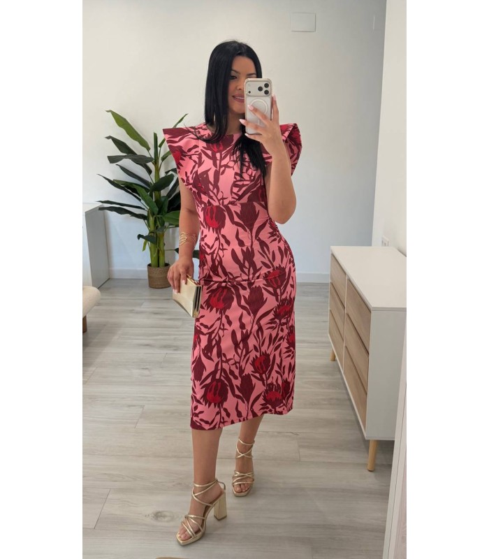 Vestido Tina buganvilla