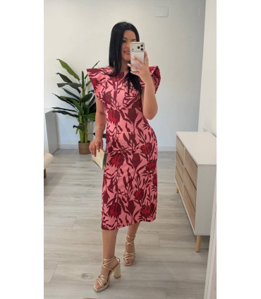 Vestido Tina buganvilla
