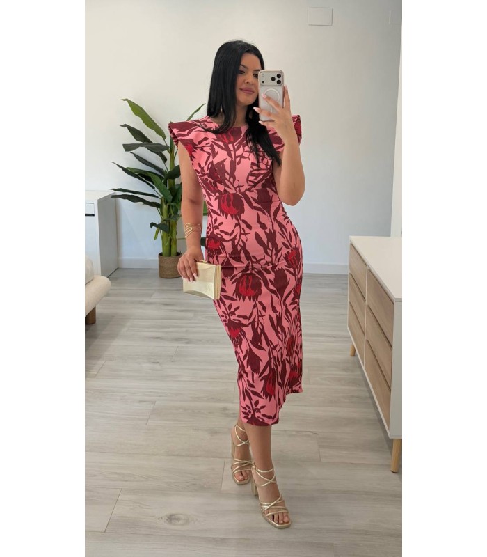 Vestido Tina buganvilla
