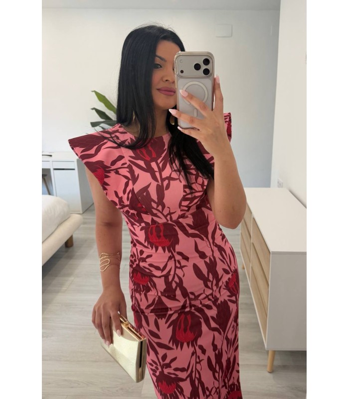 Vestido Tina buganvilla