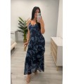 Vestido largo Erika azul
