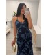 Vestido largo Erika azul