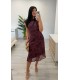 Vestido Elisa berenjena