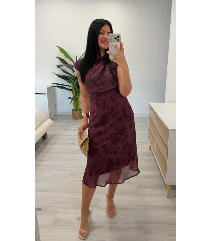Vestido Elisa berenjena