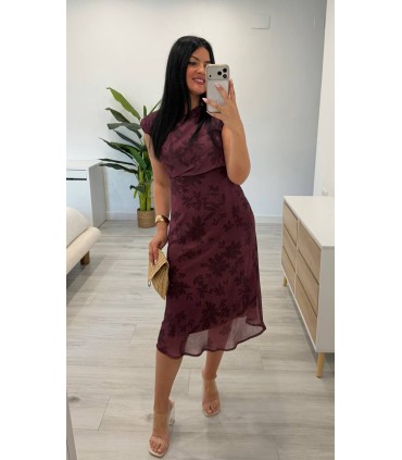 Vestido Elisa berenjena