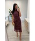 Vestido Elisa berenjena