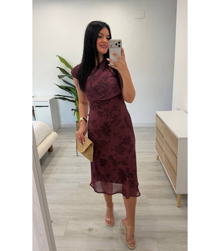Vestido Elisa berenjena