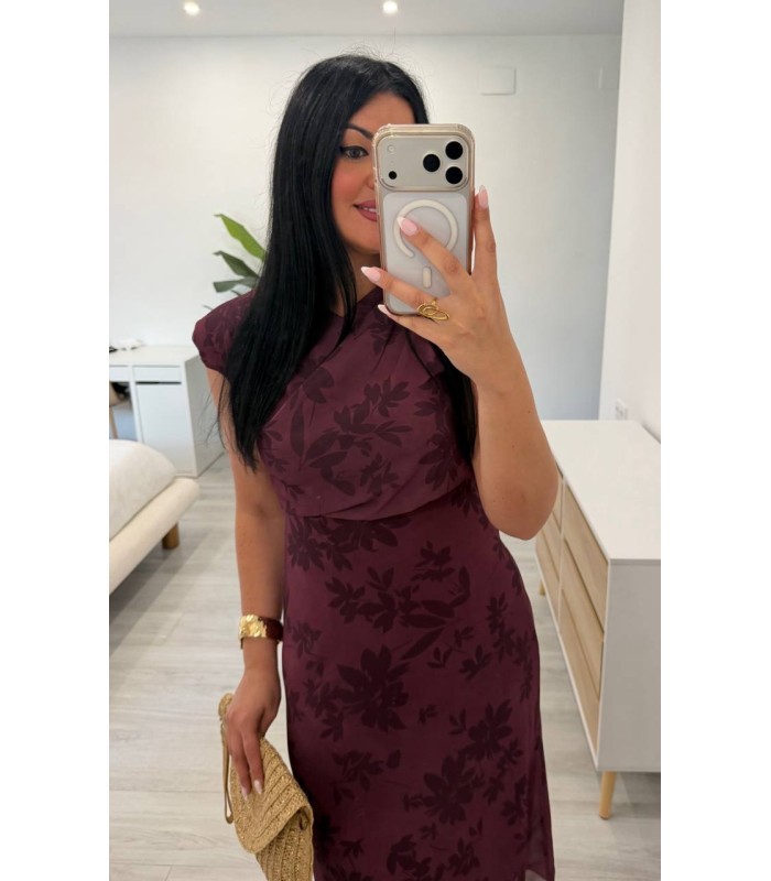 Vestido Elisa berenjena