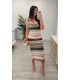 Vestido Sara concha dorada