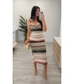 Vestido Sara concha dorada