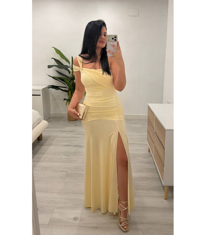 Vestido largo Paola amarillo