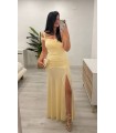 Vestido largo Paola amarillo