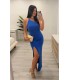 Vestido largo Noa azulina