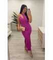 Vestido largo Carla fuxia