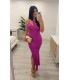 Vestido largo Carla fuxia