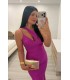 Vestido largo Carla fuxia