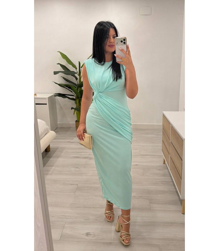 Vestido Egipto sin mangas verde
