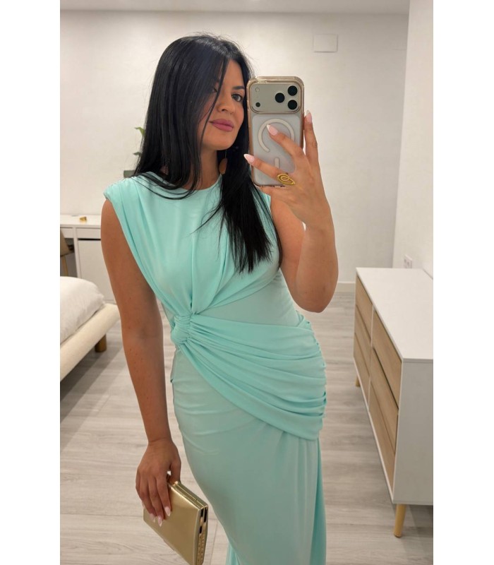 Vestido Egipto sin mangas verde