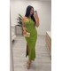 Vestido largo Carla verde