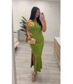 Vestido largo Carla verde