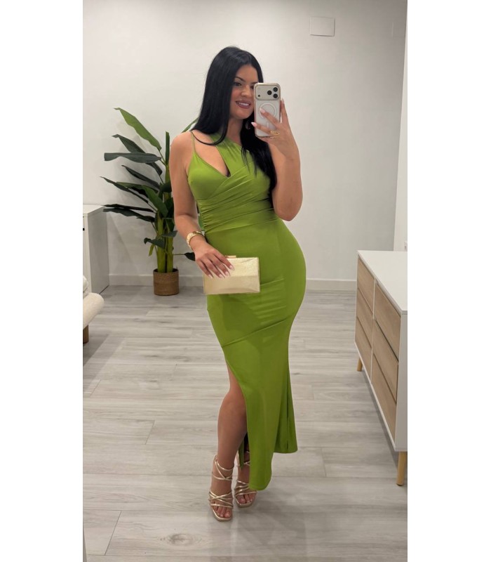 Vestido largo Carla verde