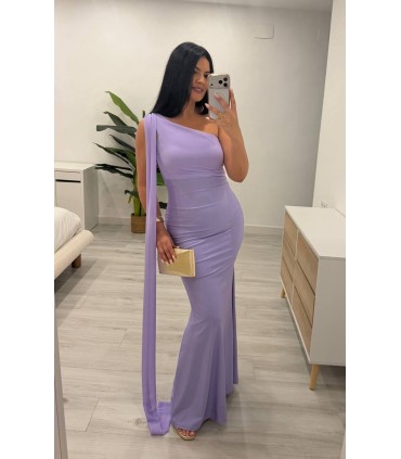 Vestido largo Ángela malva