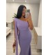 Vestido largo Ángela malva