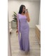 Vestido largo Ángela malva