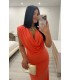 Vestido largo Nerea naranja