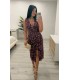 Vestido Noemí buganvilla
