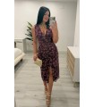 Vestido Noemí buganvilla