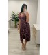 Vestido Noemí buganvilla