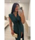 Vestido Samira petroleo verdoso