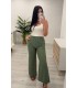Pantalón lino tachuelas