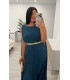 Vestido largo Esmeralda azul
