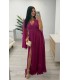 Vestido largo Mía buganvilla