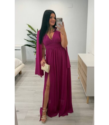 Vestido largo Mía buganvilla