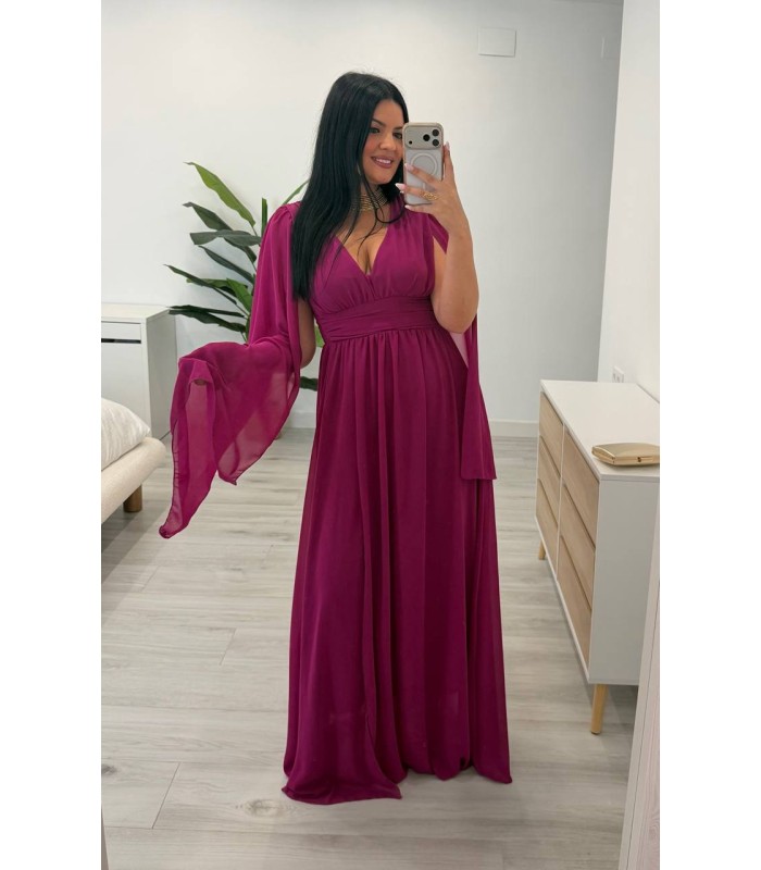 Vestido largo Mía buganvilla