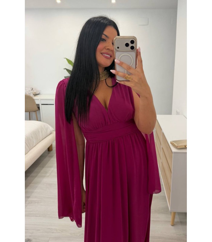 Vestido largo Mía buganvilla
