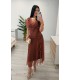 Vestido Carola teja