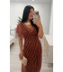 Vestido Carola teja