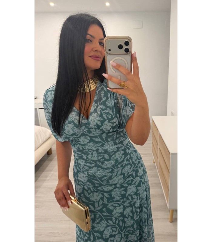 Vestido Carola azul cielo