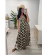Vestido Zahara crudo negro