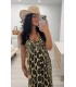 Vestido Zahara crudo negro
