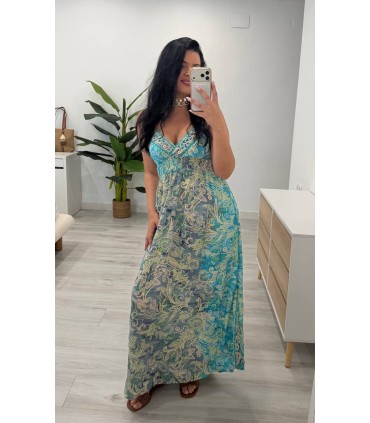 Vestido Chiclana turquesa