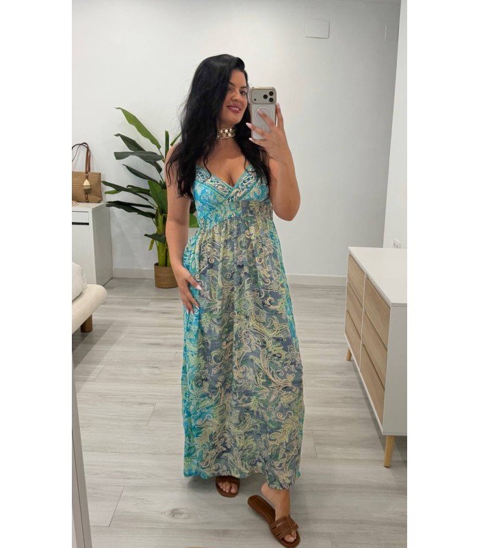 Vestido Chiclana turquesa